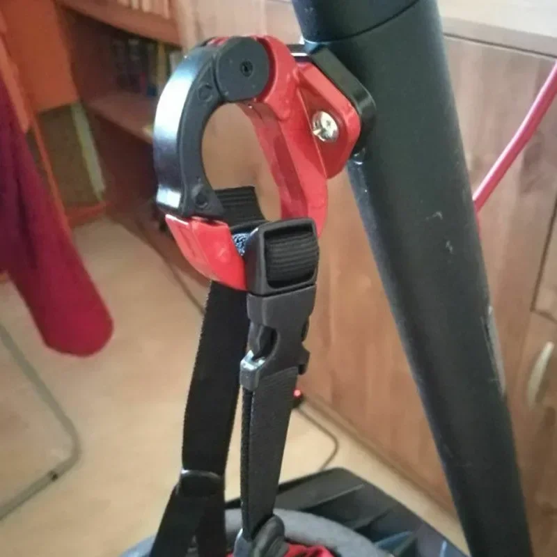 شماعة أمامية لهاتف Xiaomi M365 - خطاف من سبائك الألومنيوم على شكل حرف O للحقيبة وتخزين الخوذة من سبائك الألومنيوم