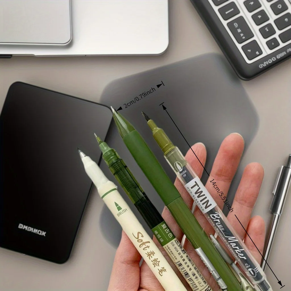 مجموعة أقلام عتيقة مكونة من 4 أقلام حبر سريع الجفاف للكتابة بسلاسة، متوافقة مع أطراف متعددة، مثالية للعمل المكتبي والدفاتر