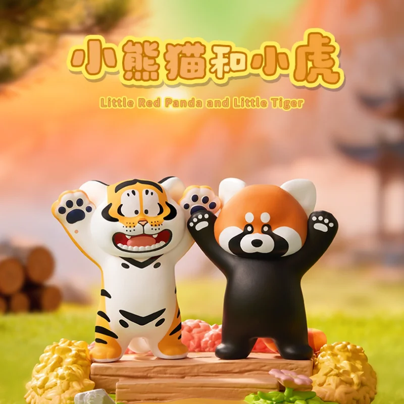 

Funism I'm Not Fat Tiger Blind Box Collectible Vinyl Doll Cute Tiger Friend Desktop Ornaments for Anime Fans