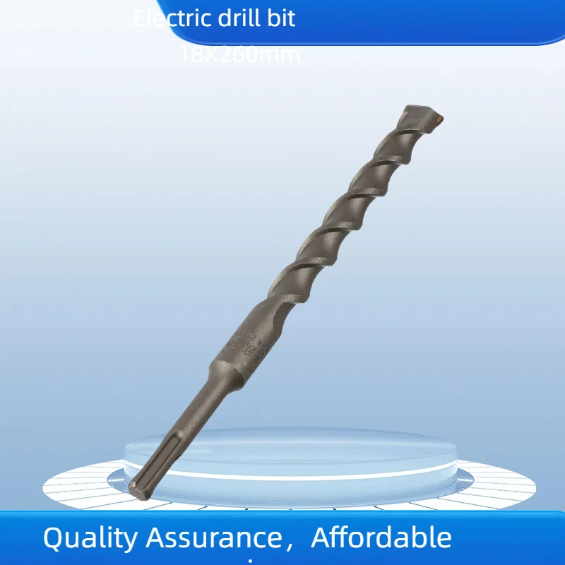 

1Pcs 18mm round head electric hammer drill bit 260mm concrete drilling, two pits and two grooves for wall drilling, durable