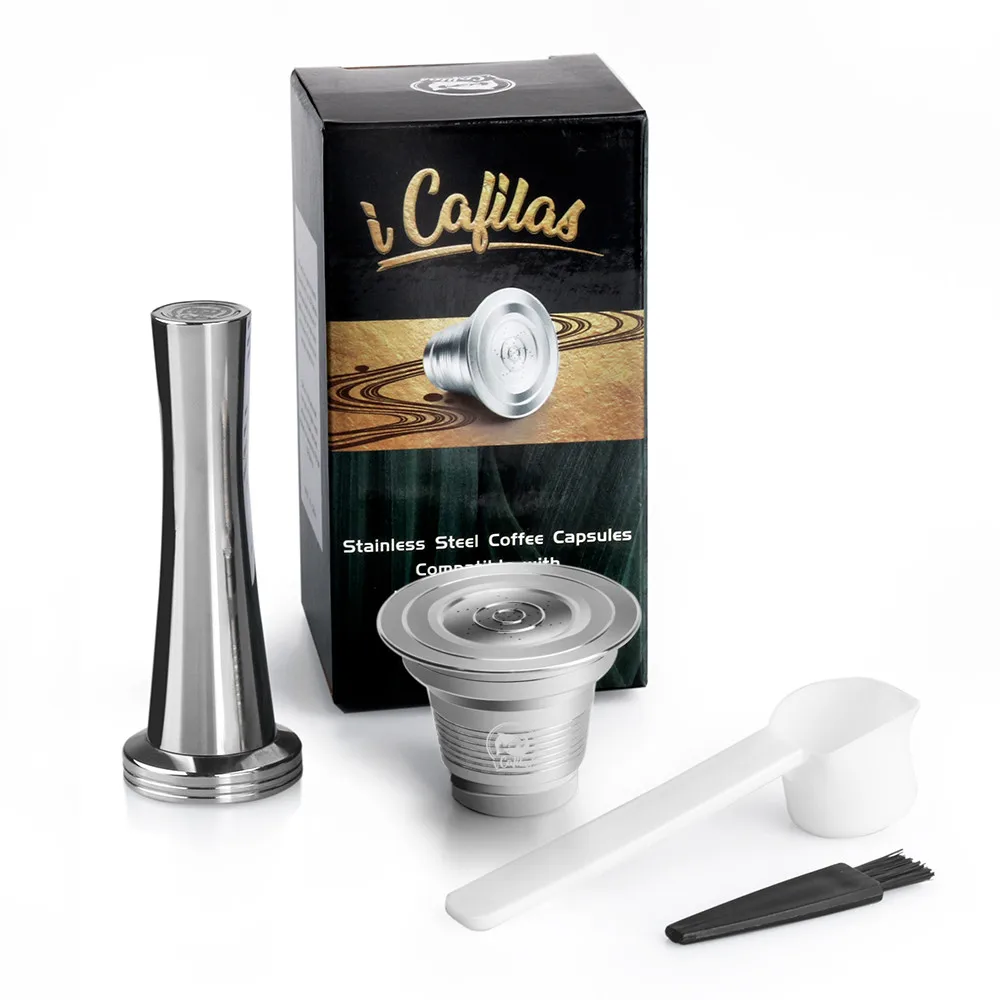 For L\'Or Barista LM8012/60 Cafe capsules refillable XXL Coffee Capsule Pod Piano Noir Machine Stainless Steel Coffee filters