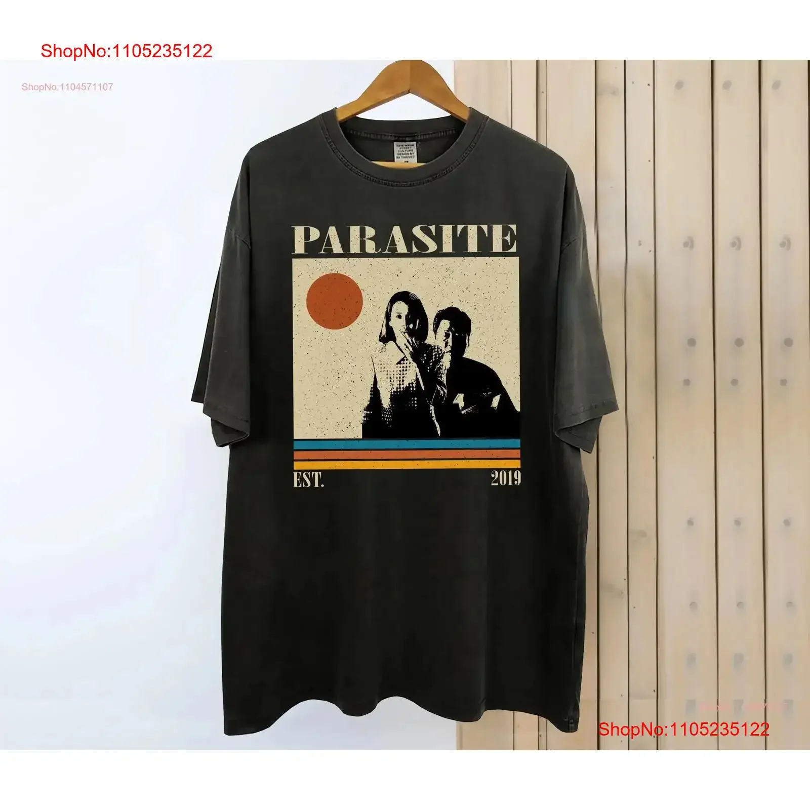 

Parasite Movie T Shirt Vintage Retro Classic s for him vintage Washed Top For Everyday Wear fashion Casual Comfortable Unisex