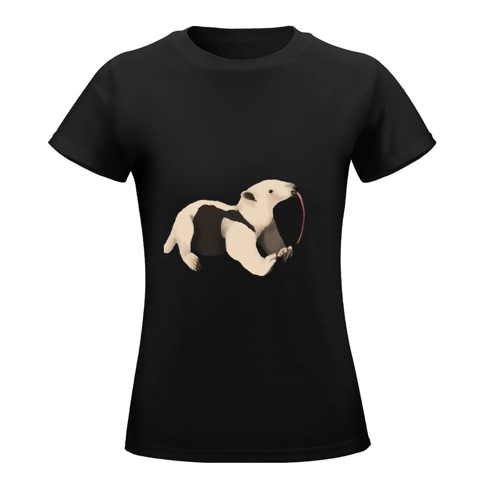 Yawning Baby Tamandua T-Shirt tops Blouse t-shirt dress for Women plus size sexy