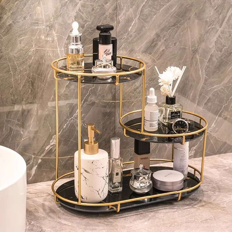 

Bathroom Washstand Storage Rack Cosmetics Organizer Shelf