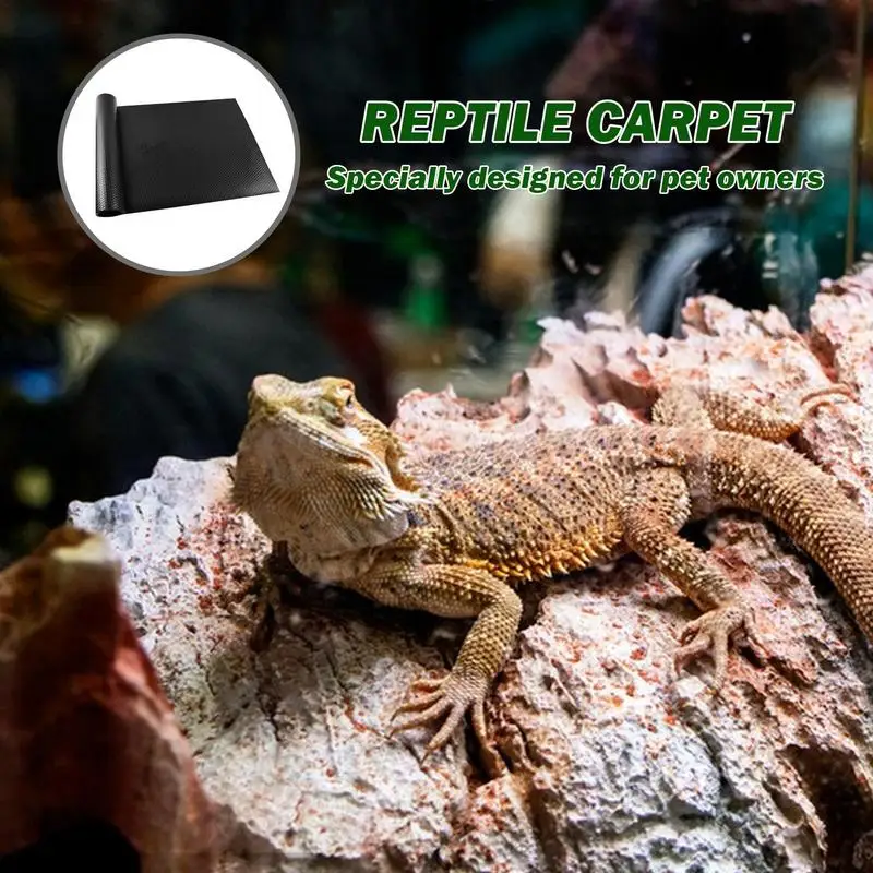 Reptile Carpet Anti-Slip Terrarium Liner Substrate Climbing Animals Breeding For Bearded Turtles Snakes Iguana Tortoises