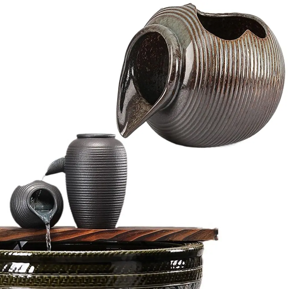 Top Opening Circulating Water Clay Pot Flower Pots Decorative Open Ceramic Tank Easy To Clean Multi-functtional