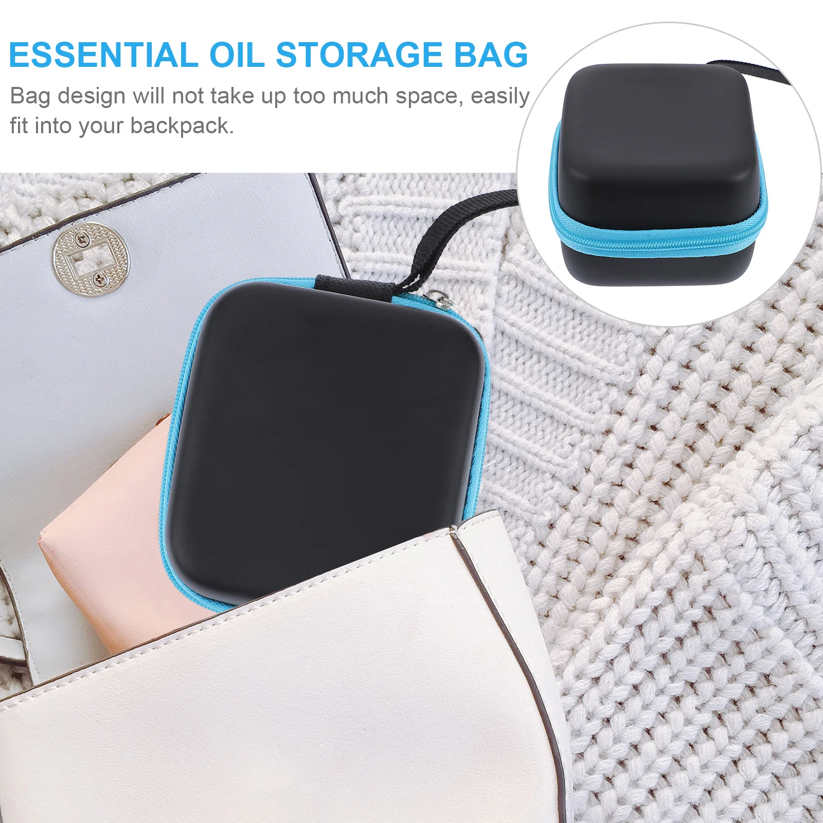 Peptide Vial Storage Case Essential Oil Bottle Box Cable Organizer Bag Diffuser Oils Tote