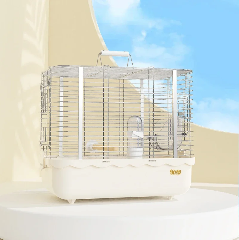 

304 stainless steel outer cage horizontal line large space Xuan Feng portable bird transportation