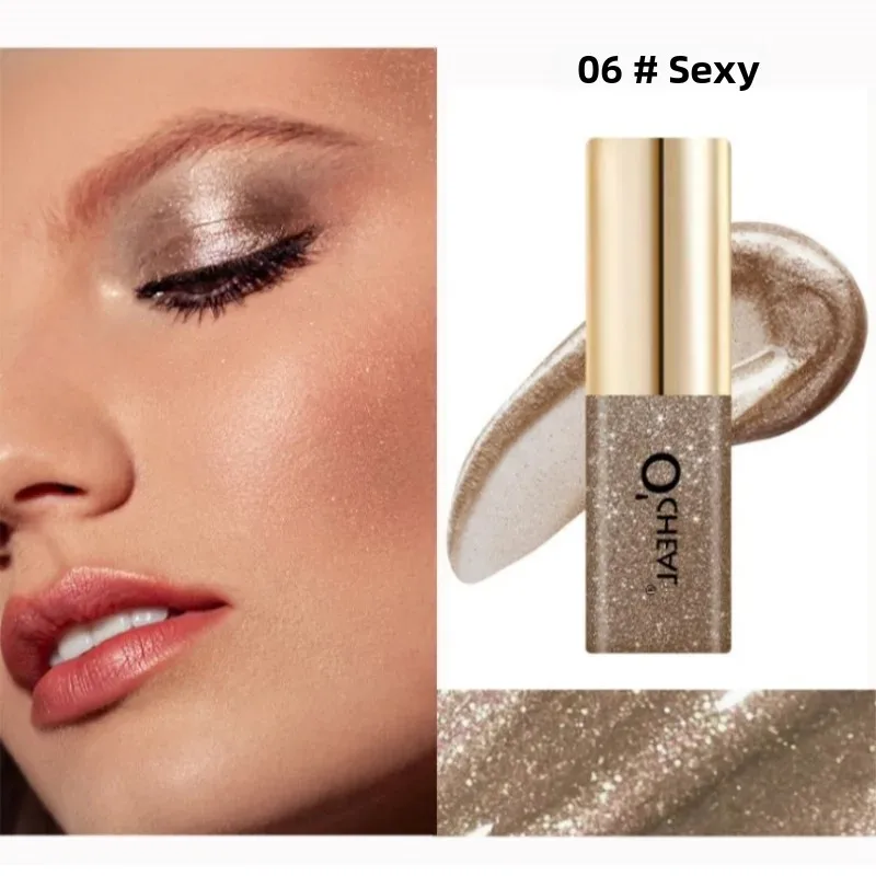 Mini Shimmer Liquid Eyeshadow Glitter Eye Makeup Waterproof Metallic Diamond Tattoo Cosmetic Glue for Sparkling Eye Look