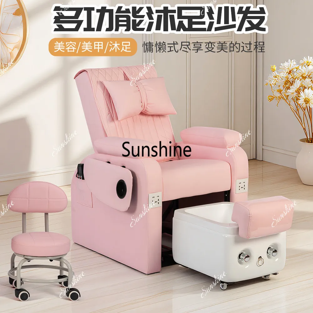 Nail art perm and dyeing chair Electric tattoo embroidery foot massage chair