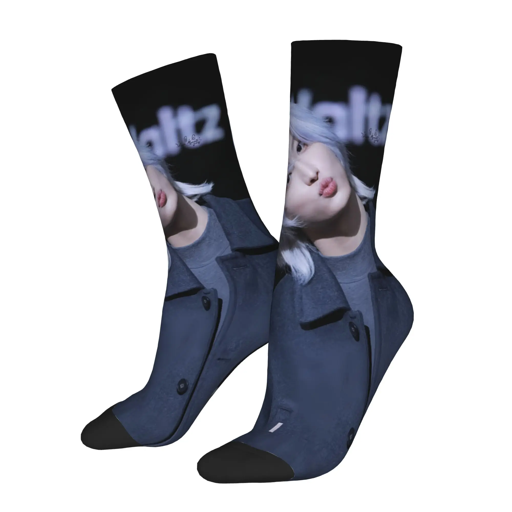 Korean Boy Seonghwa Design Theme Socks Accessories for Unisex Non-slip Crew Socks