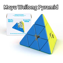 [Funcube]Moyu Weilong WRM Pyramid Puzzle weilong Magnetic Pyraminx Cube MagLev CubesWeilong Pyramid Maglev Toy Magnetic