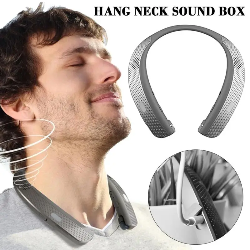 Novo HBS-W120 Auscultadores Bluetooth Lightweight Stereo Neckband Headset Sem Fio Com Alto-falante Para Esportes Exercício Game Call