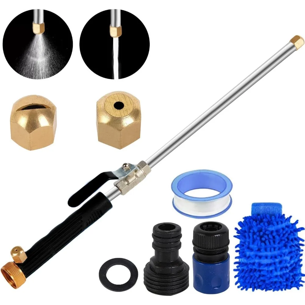 

Jet Nozzle Power Washer for Garden Hose,Upgraded 18inch Jet Nozzle for Garden Hose Power Washer Wand Hydro Jet High Pressure Was
