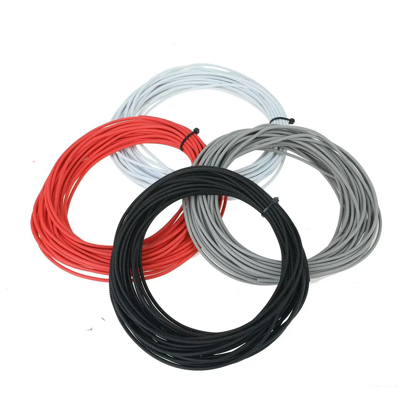 5m Emboosed Wire High Soft 16awg 18awg Textured Electronic Wire for PC PSU/Extension Cable Making DIY Black White Red Grey