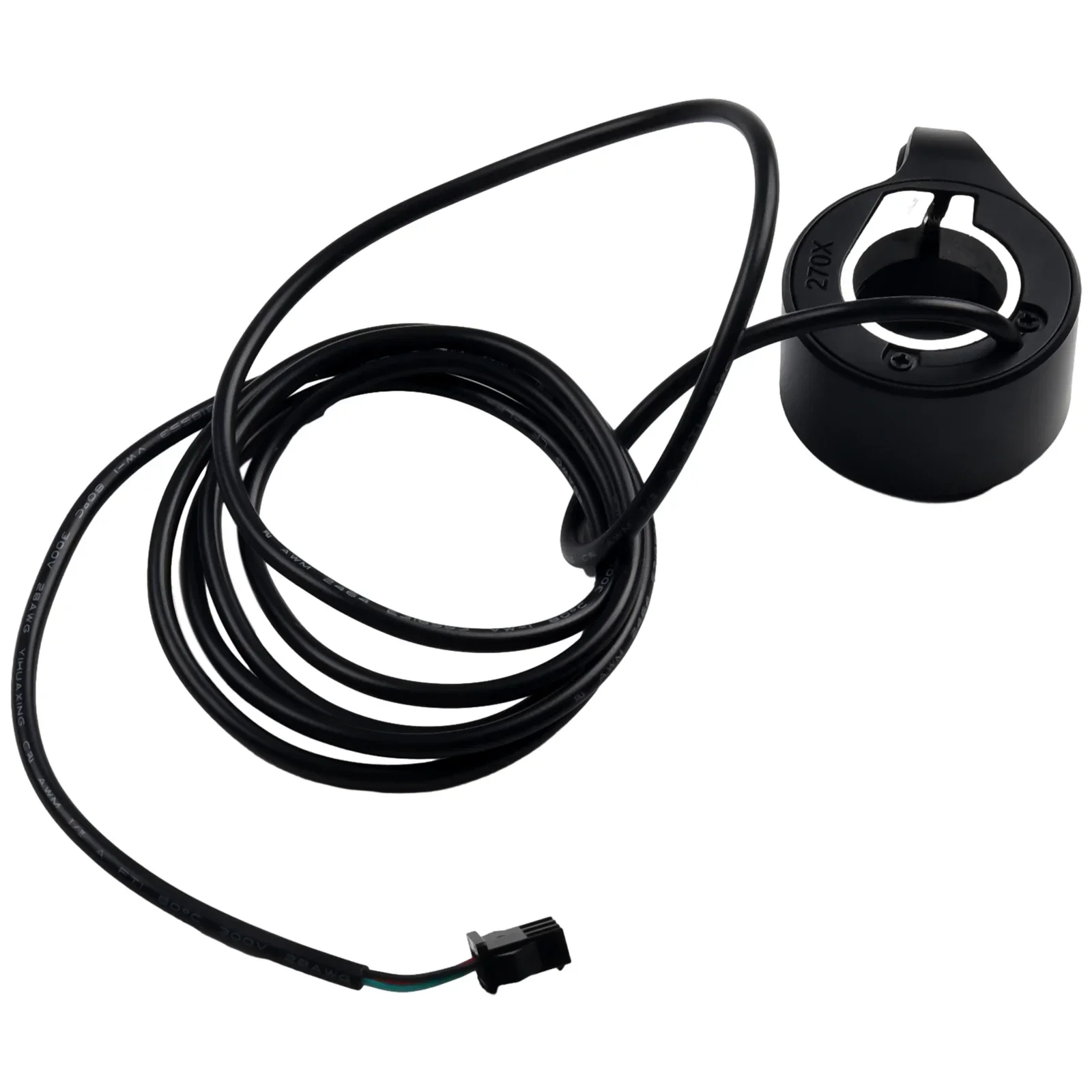 Potenciador de acelerador ABS negro, diámetro de 22mm, buena calidad, impermeable, peso de alrededor de 50g, longitud del cable de 6,5 m, 4,5x2,5x1,2 cm