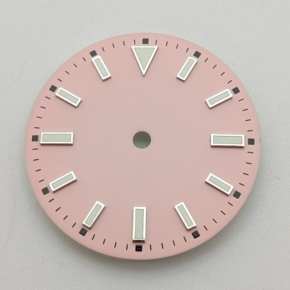 

NH35 28.5mm Watch Dial Single Nail Scale Semi-matte Candy Colored for NH35/NH36/4R/8215 Movement Watch Faces