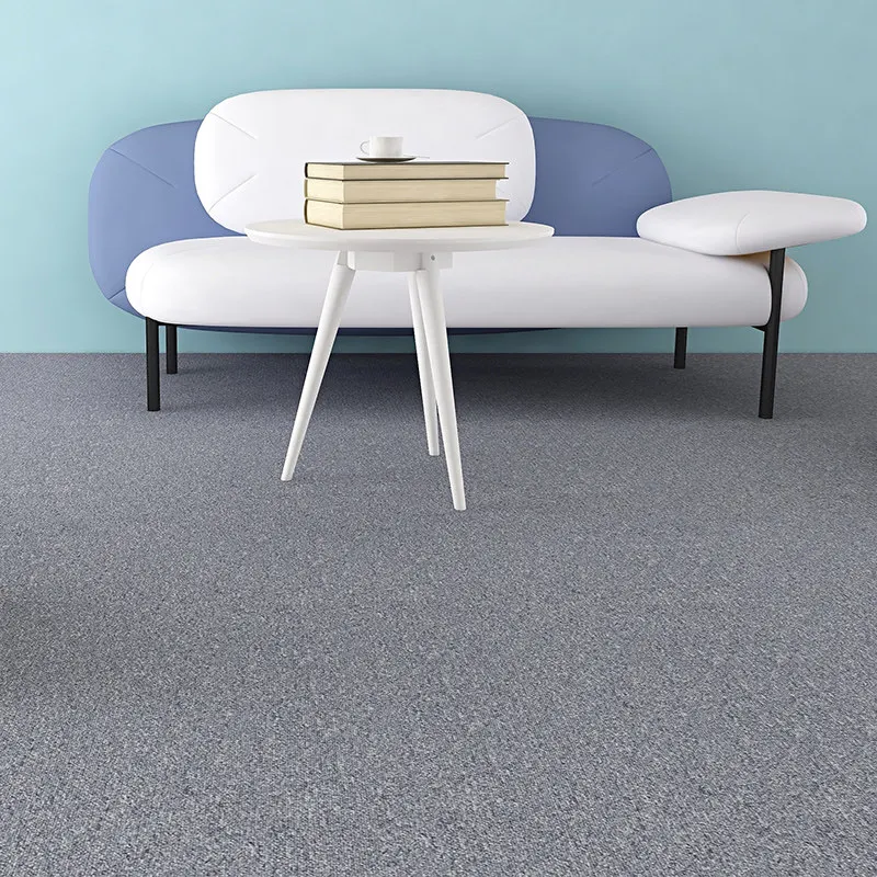 

Коммерческий нейлоновый огнестойкий офисный ковер Shanghai, модульный ПВХ-ковер с белыми квадратами, 500 мм, современный дизайн