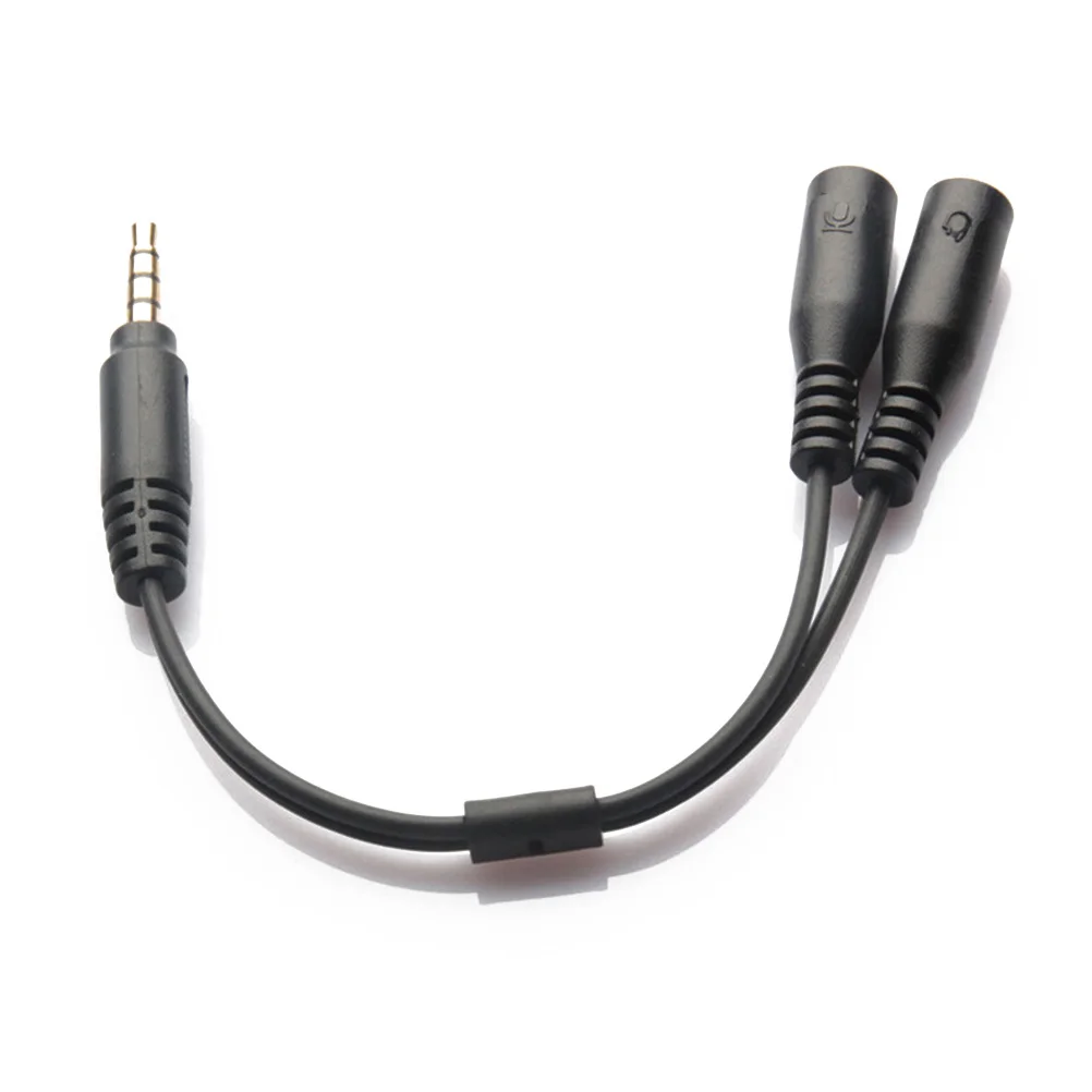 

3.5Mm Headset Adapter Splitter Combo Jack To Dual Ports Headphone Microphone Female Male Splitter Support