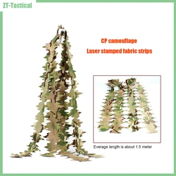 3D Loose Leaf Bundle - Laser-Cut Leaf Strips for 3D Camouflage Great for Hunting Blinds, Rifle Wraps & DIY Ghillie Suits, 10 pcs