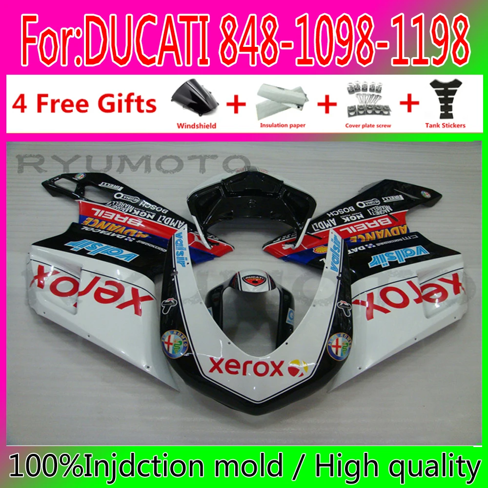 

Новый комплект обтекателей для мотоцикла ABS, подходит для Ducati 848 2007 2008 2009 ducati 848 обтекатель