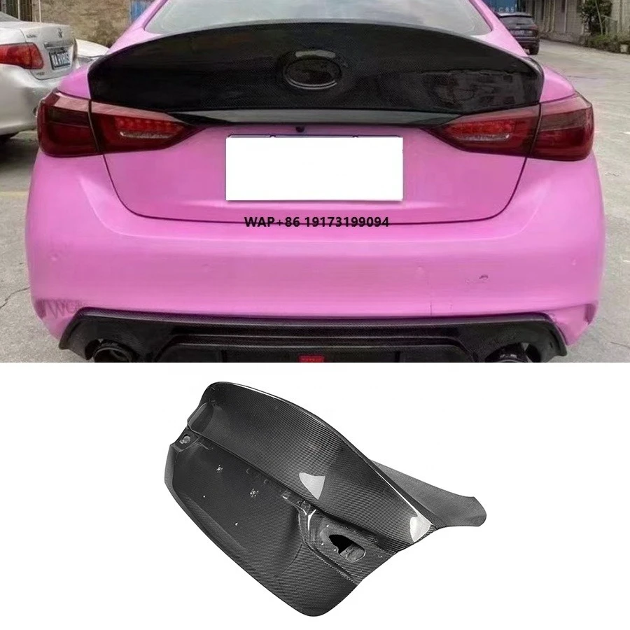 

2018-2021 Infiniti-V37 Q50 Carbon Fiber Rear Trunk Boot Lid Duck Tail Bodykit for Improved Styling