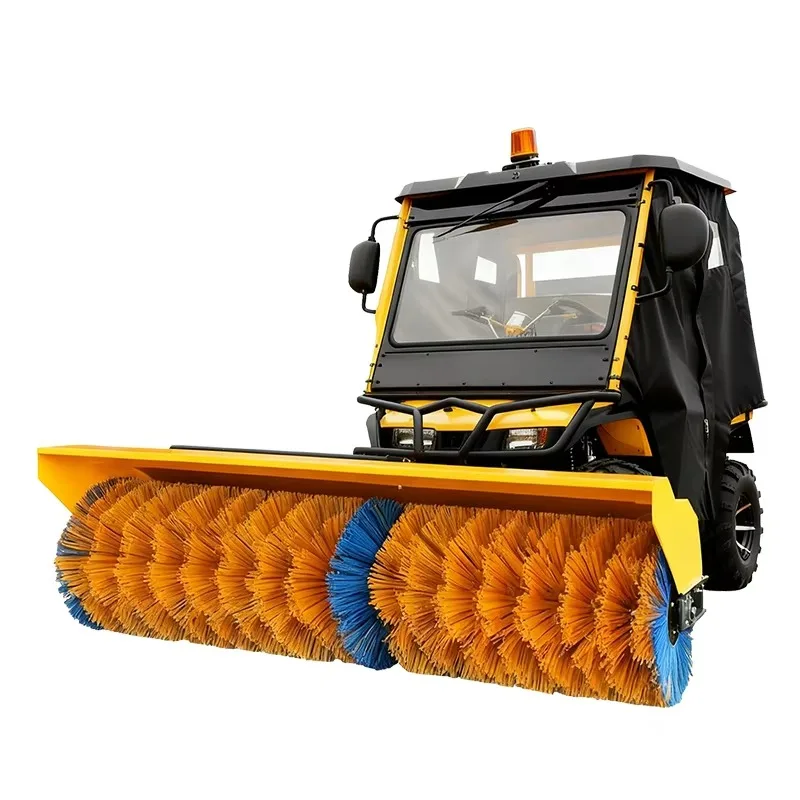 Customized Large Road Snow Sweeper Snow Throwing Machine Four-wheel DrivingAtv Snow Blower With Loncin Engine