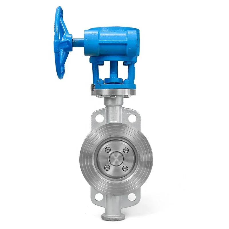 high temperature metal Seat CF8 disc turbine three eccentric butterfly valve