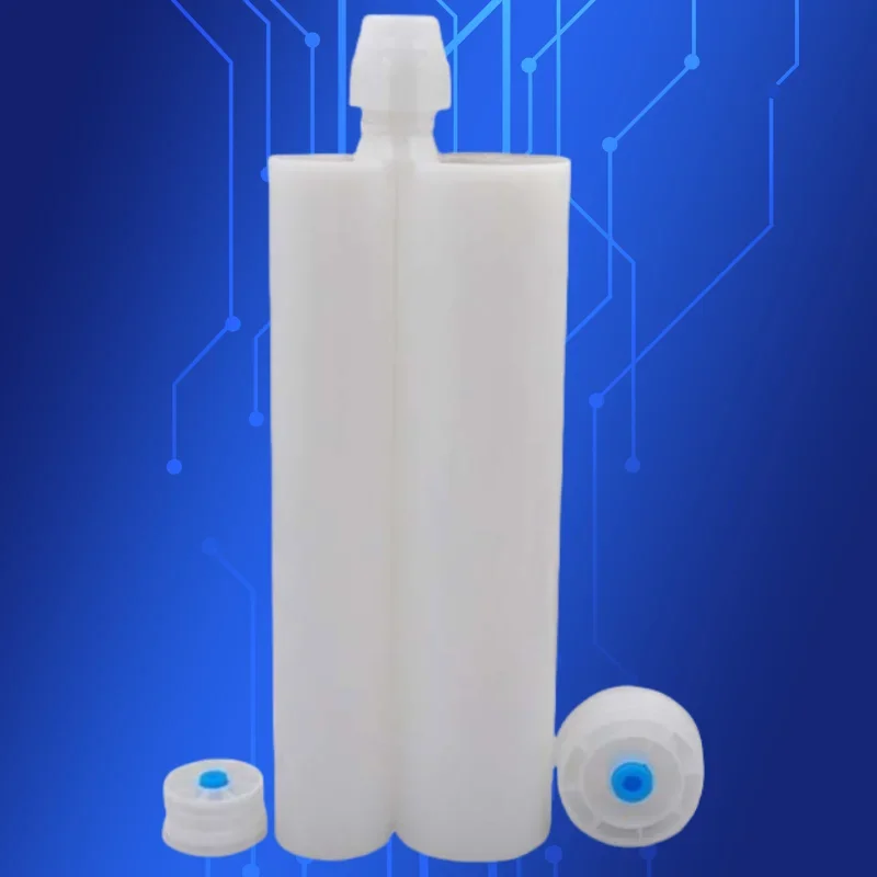 Free Shipping Two Component Cartridge 450ml/cc 2:1 Glue Dispensing Plastic Cartridge With Static Mixer/Mixing