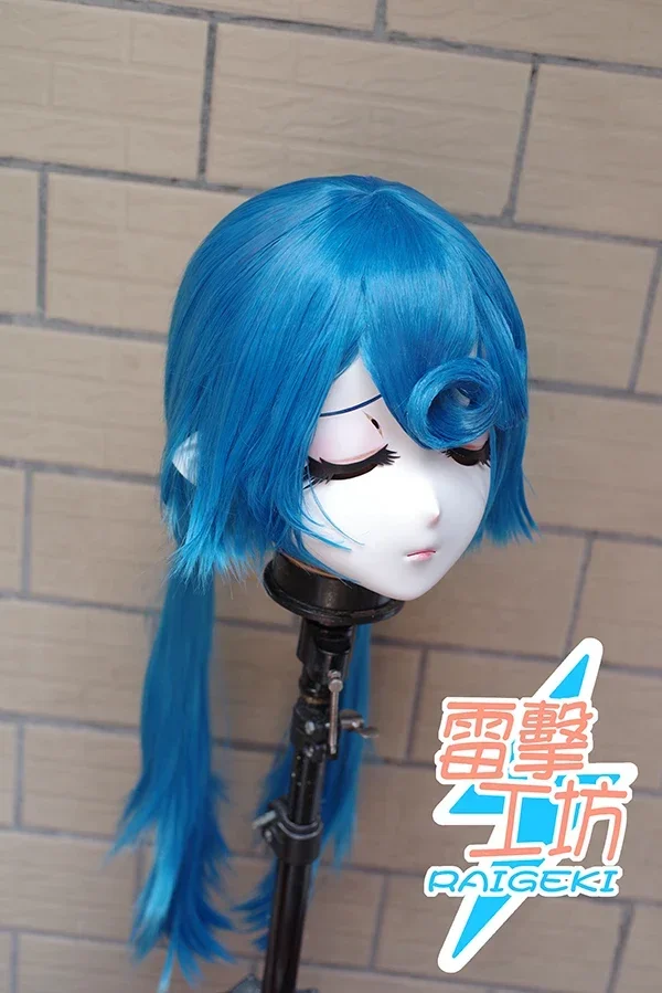 (RAIGEKI MAKS 57) Resina 3/4 Cabeça Feminino/Menina Kigurumi Anime Cosplay Máscaras Crossdress Japão Papel Lolita Crossdresser Boneca BJD Cos