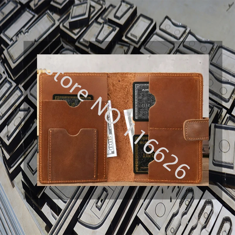 

Форма-нож для вырезания из кожи, для самостоятельного изготовления кожаных изделий, вырубные ножи для паспортных и дорожных сумок, стальная линейка-резак 105x145 мм