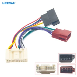LEEWA Car Radio Audio ISO Wiring Harness Adapter for Hyundai KIA (2004+) Auto ISO 24Pin Head Units Wire Cable #CA7476