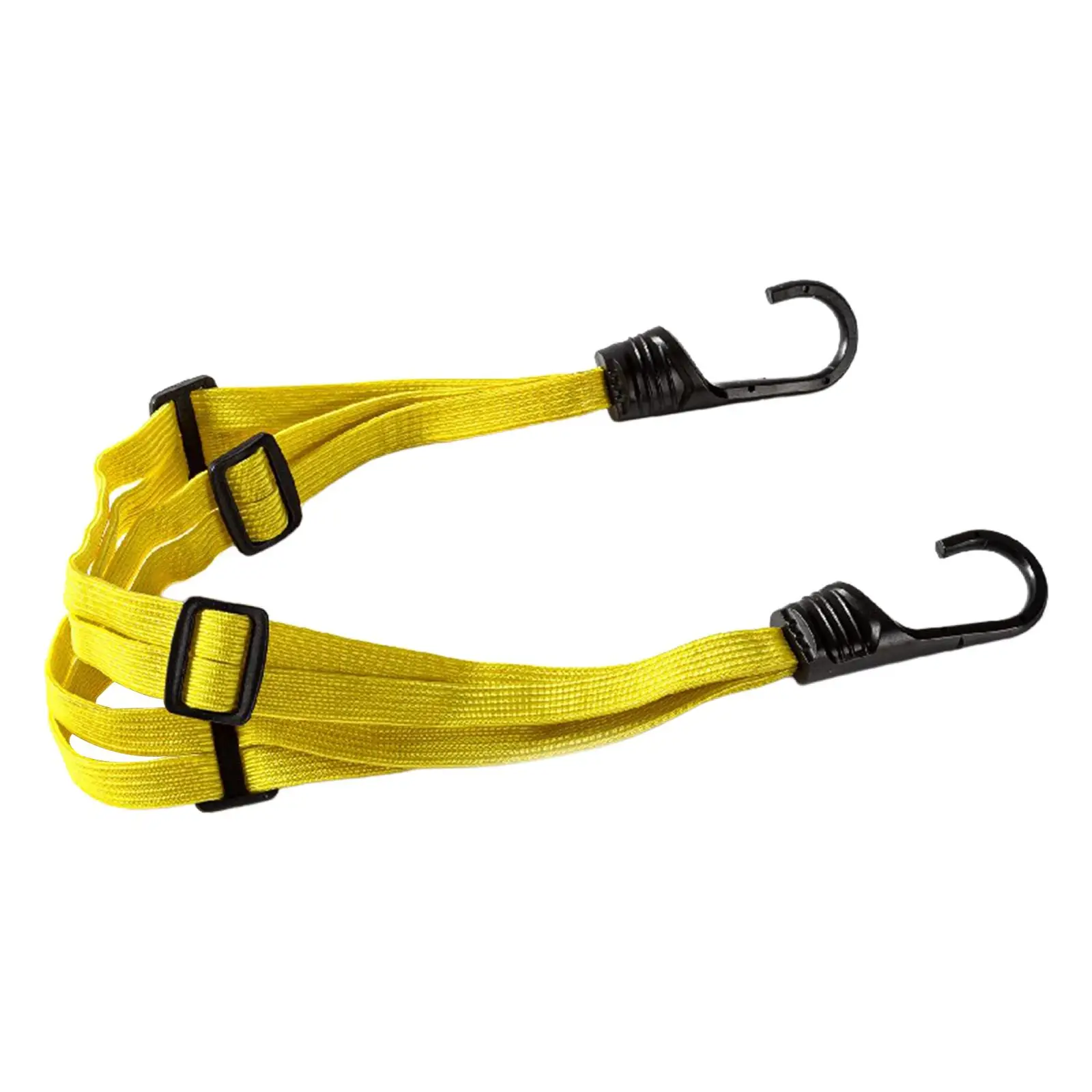 2X Motorcycle Luggage Helmet Strap Luggage Band Moto for Accessories Yellow