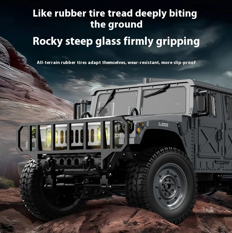 Jjrc 새로운 1:14 C8835 시뮬레이션 군용 허머 오프로드 등반 차량 모델 장난감 어린이 휴일 선물 (놀이용)