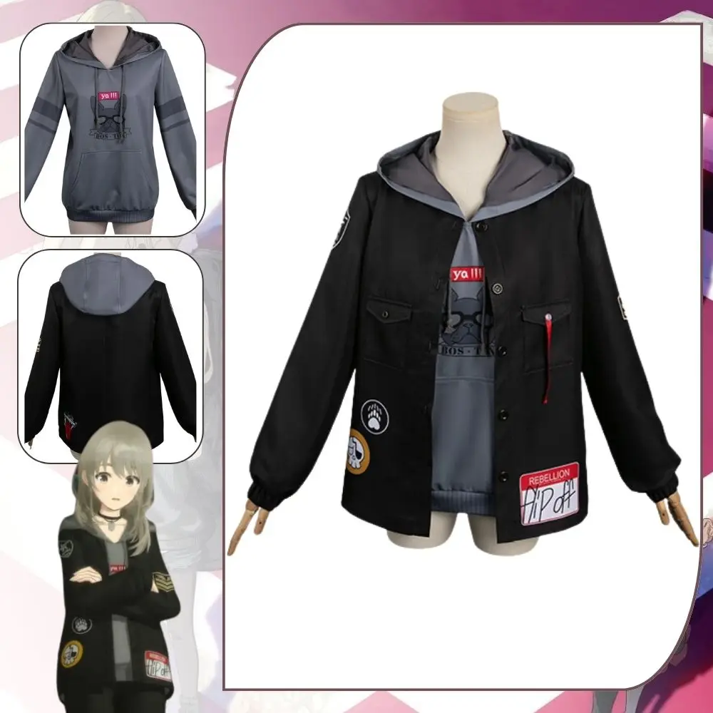 Mädchen Band weinen Momoka Kawaragi Cosplay Fantasia Kostüm Verkleidung für Frauen Jacke Hoodie Anime Outfits Halloween Karneval Anzug