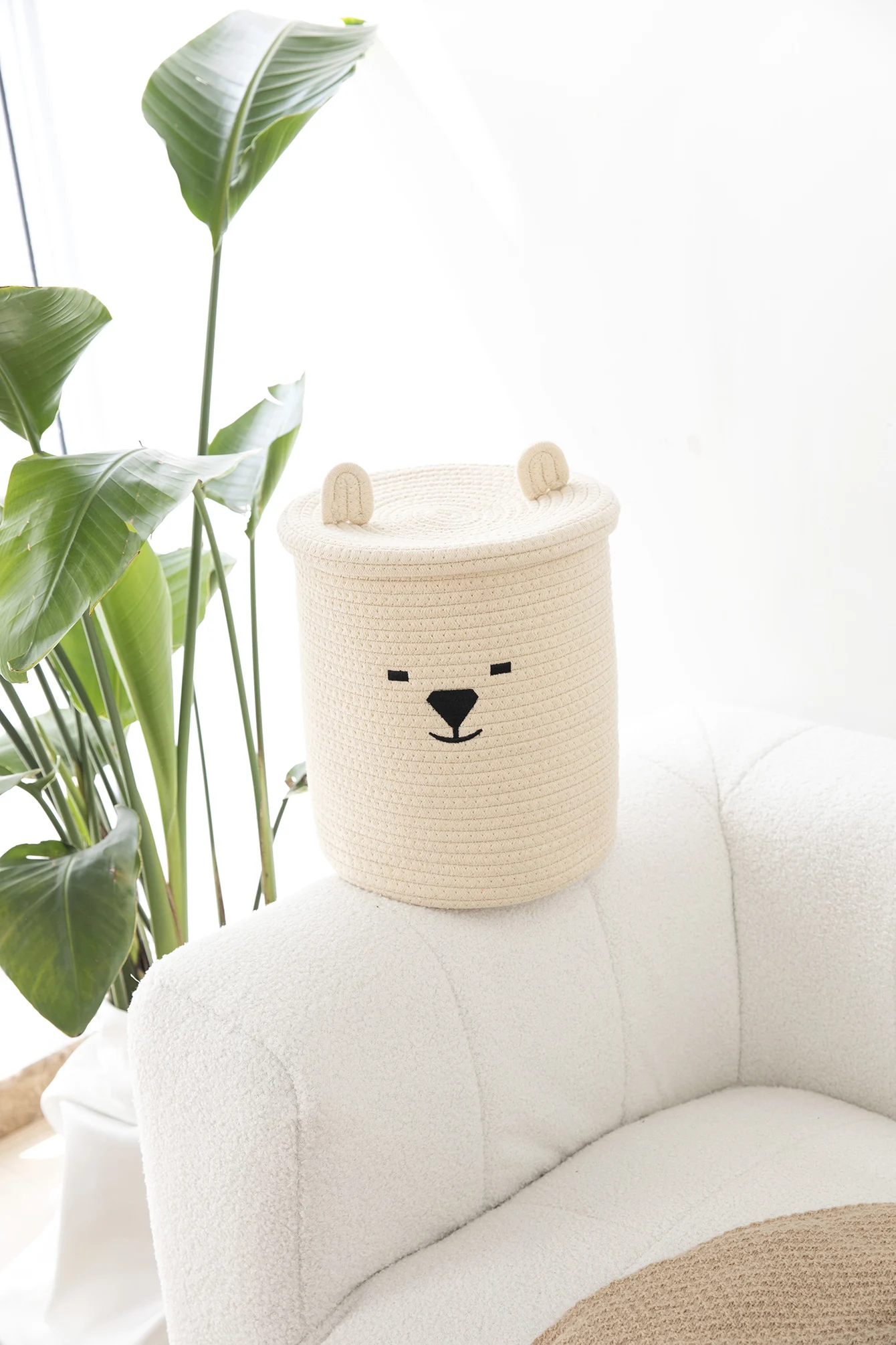 

Folding Laundry Basket with Lid, Dirty Clothes Storage Basket, Clothes Sundries Storage Basket, Sundries Storage Bucket