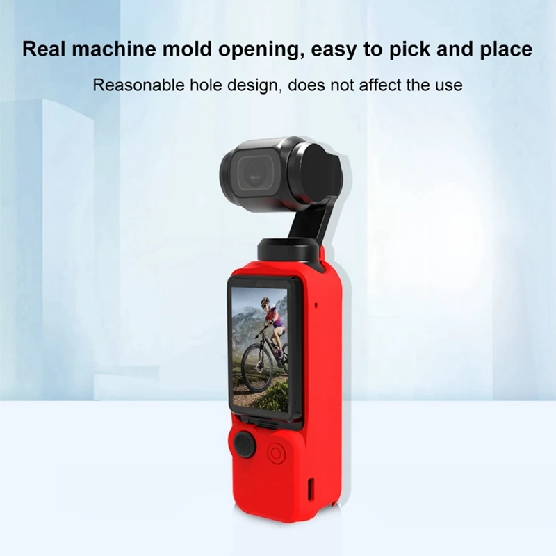 For DJI OSMO Pocket3 Camera Silicone Case Multifunctional Convenient Lens Body Protective Cover