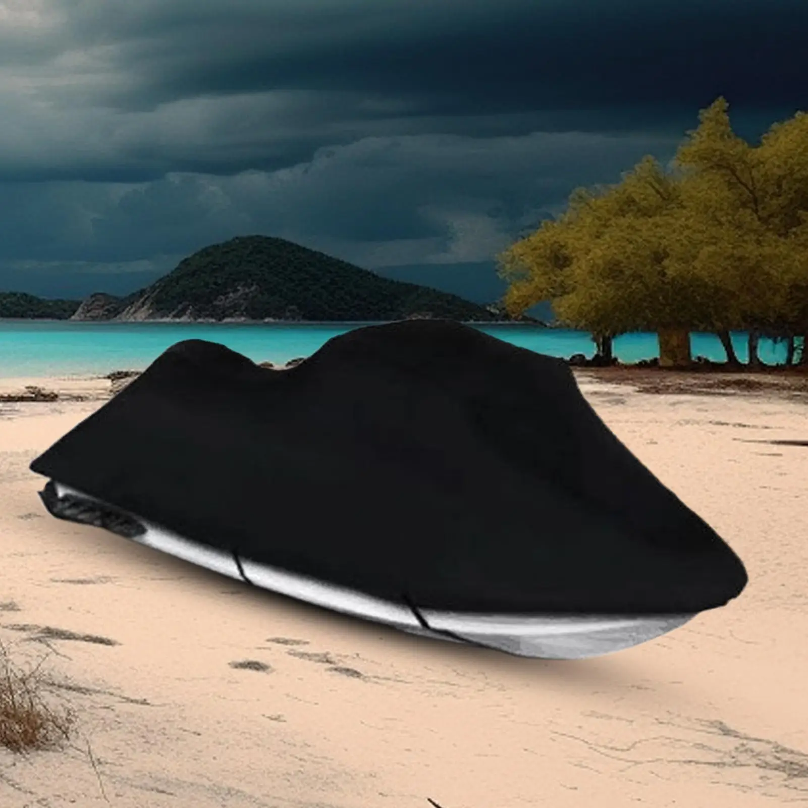 

Waterproof Boat Cover Oxford Fabric UV-Resistant Waverunner Protector Motorboat Rain Dust Cover For Recreational Boaters Water