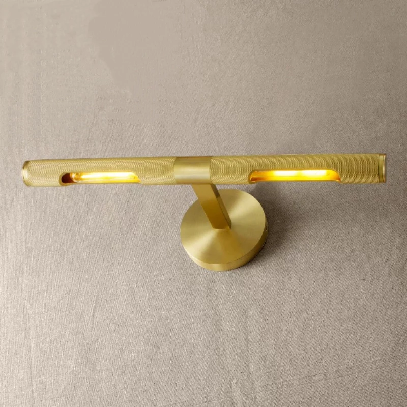 

Postmodern Full Bronze Mirror Front Cabinet Light Washing Table Bathroom Bar Clear Luxury Personality Simple Mural Lamp