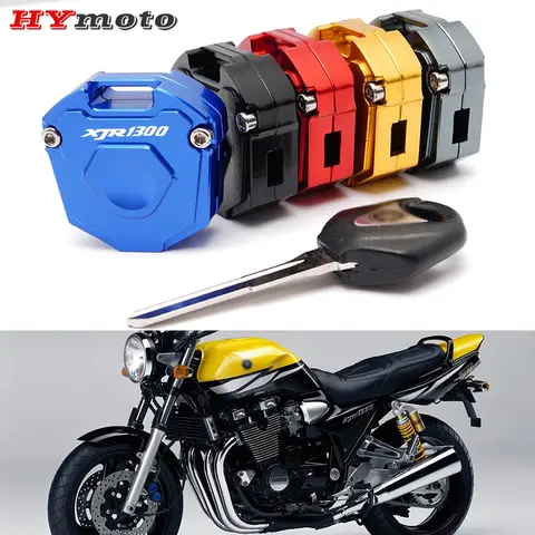 범용 오토바이 CNC 액세서리 키 커버 캡 크리 에이 티브 키 케이스 쉘 Yamaha XJR 1300 XJR1300 XJR1200 XJR400 FJR1300 X