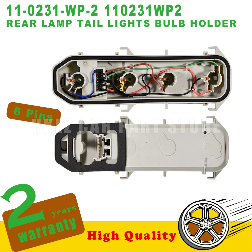 OEM Number 110231WP2 New Rear Lamp Tail Lights Bulb Holder 6 Pins Left Right For Renault Clio 2 Easy Installation Car Accessorie