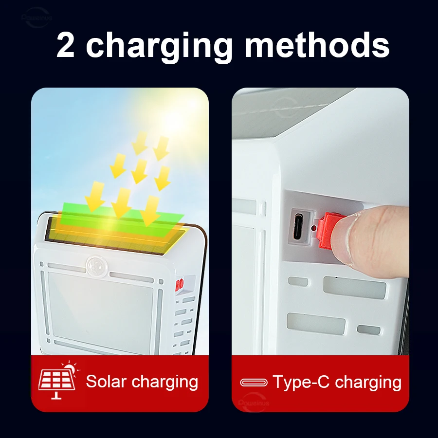 300W Solar Light for Outdoor Wall Light 8m Motion Sensor Solar Security Lamps Waterproof Solar Spotlight Garden Garage Door Lamp