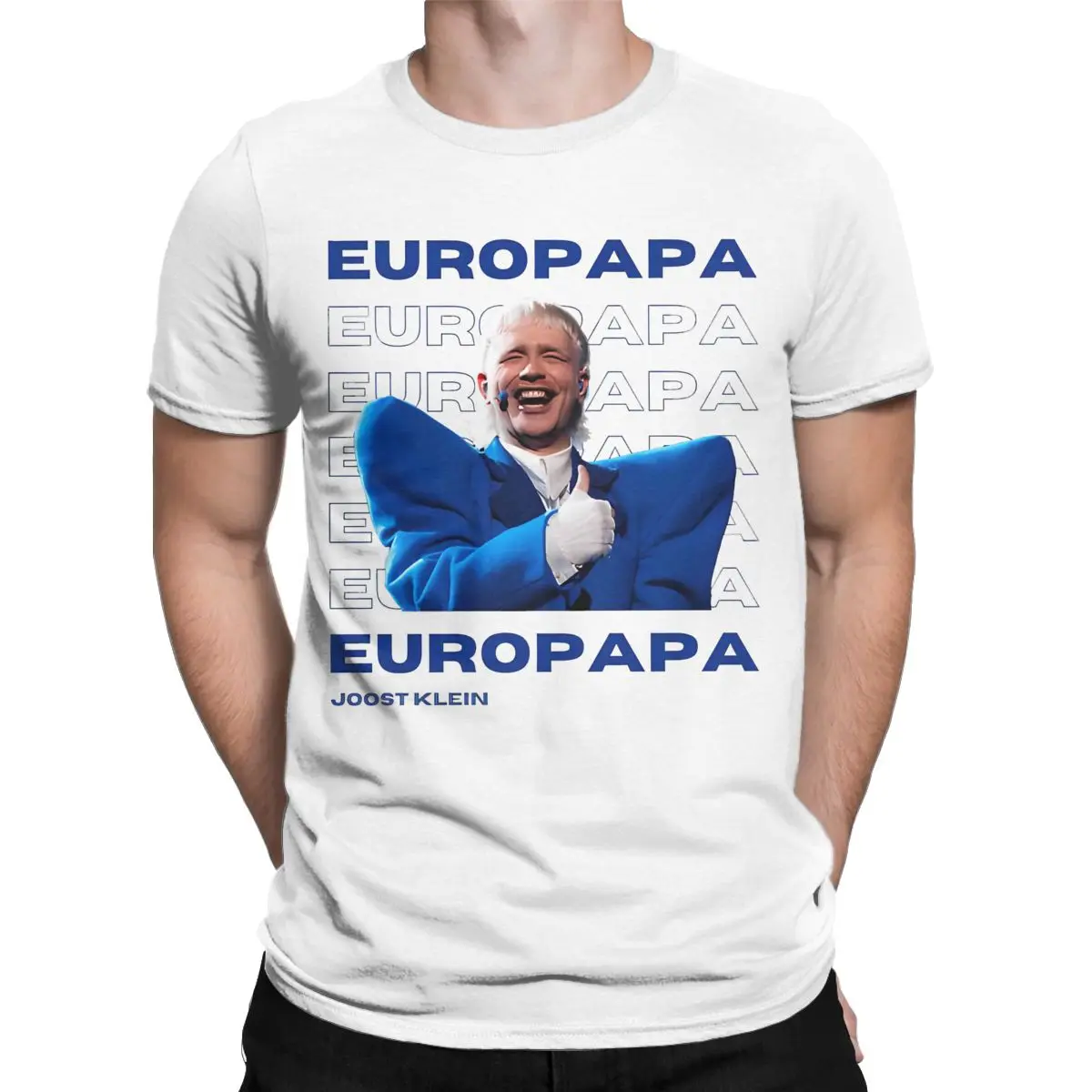 Vintage Europapa Eurovisions Netherlands 2024 Joost Klein T Shirt for Men Women Pure Cotton Tees Shirt Original Clothes