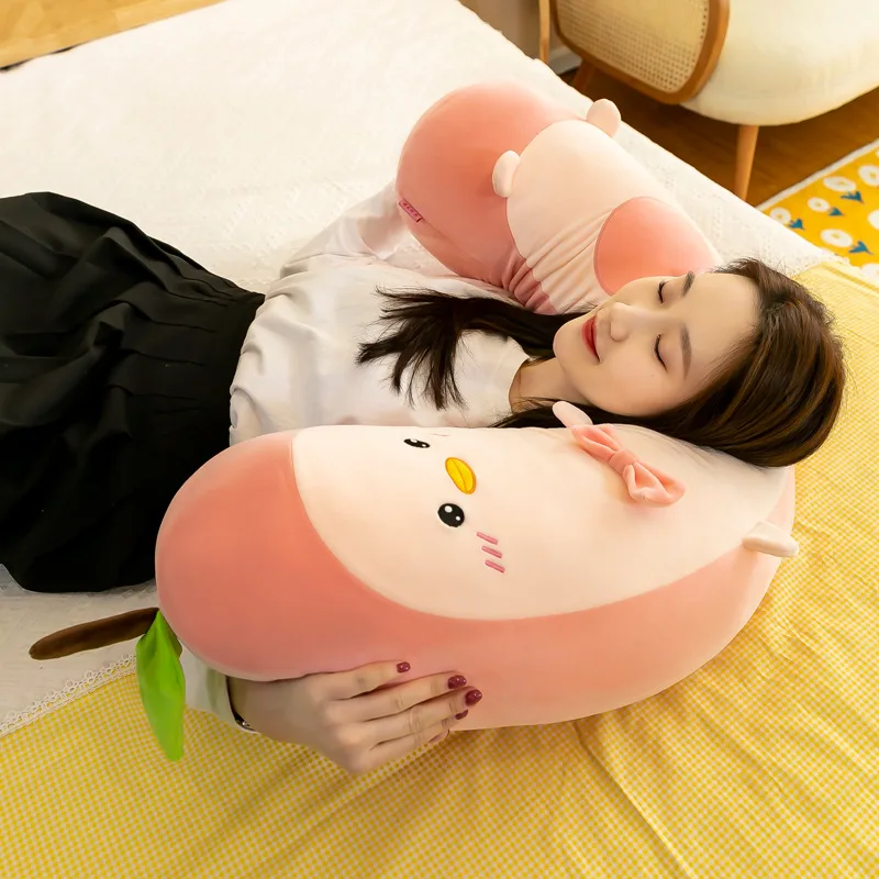 Hot DUCK Avocado Stuffed Plush Toy Filled Fruit Cushion Pillow Soft Plush Doll Toy Child Baby Girl Birthday Gift Sleeping Pillow