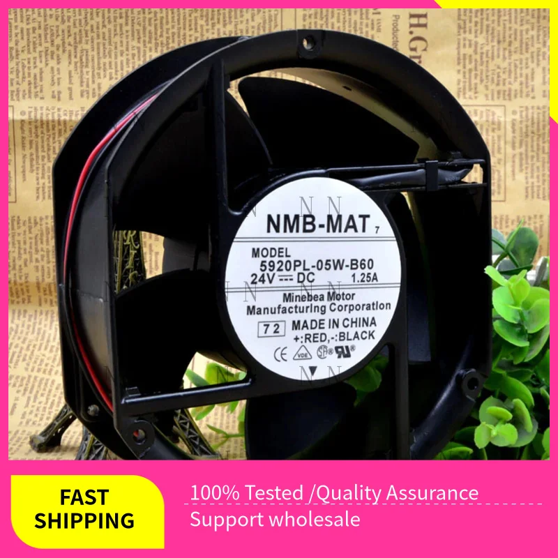 

QGG FOR NMB 5920PL-05W-B60 24V 17CM Aluminum Frame Industrial Cooling Fan 172*150*50mm