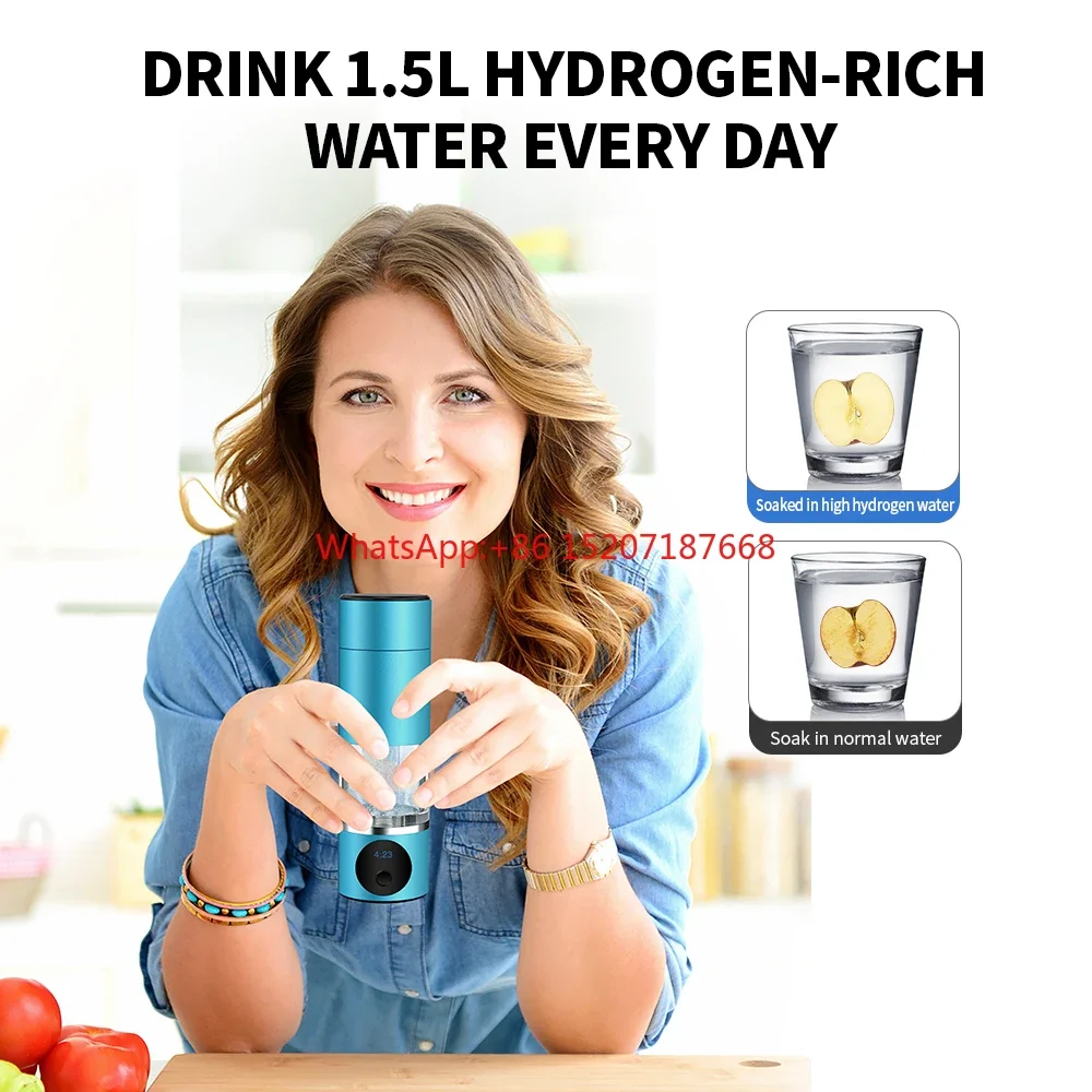 6000ppb+ h2 hydrogen rich water cup japanese health preservation beauty enhancement portable hydrogen water bottle