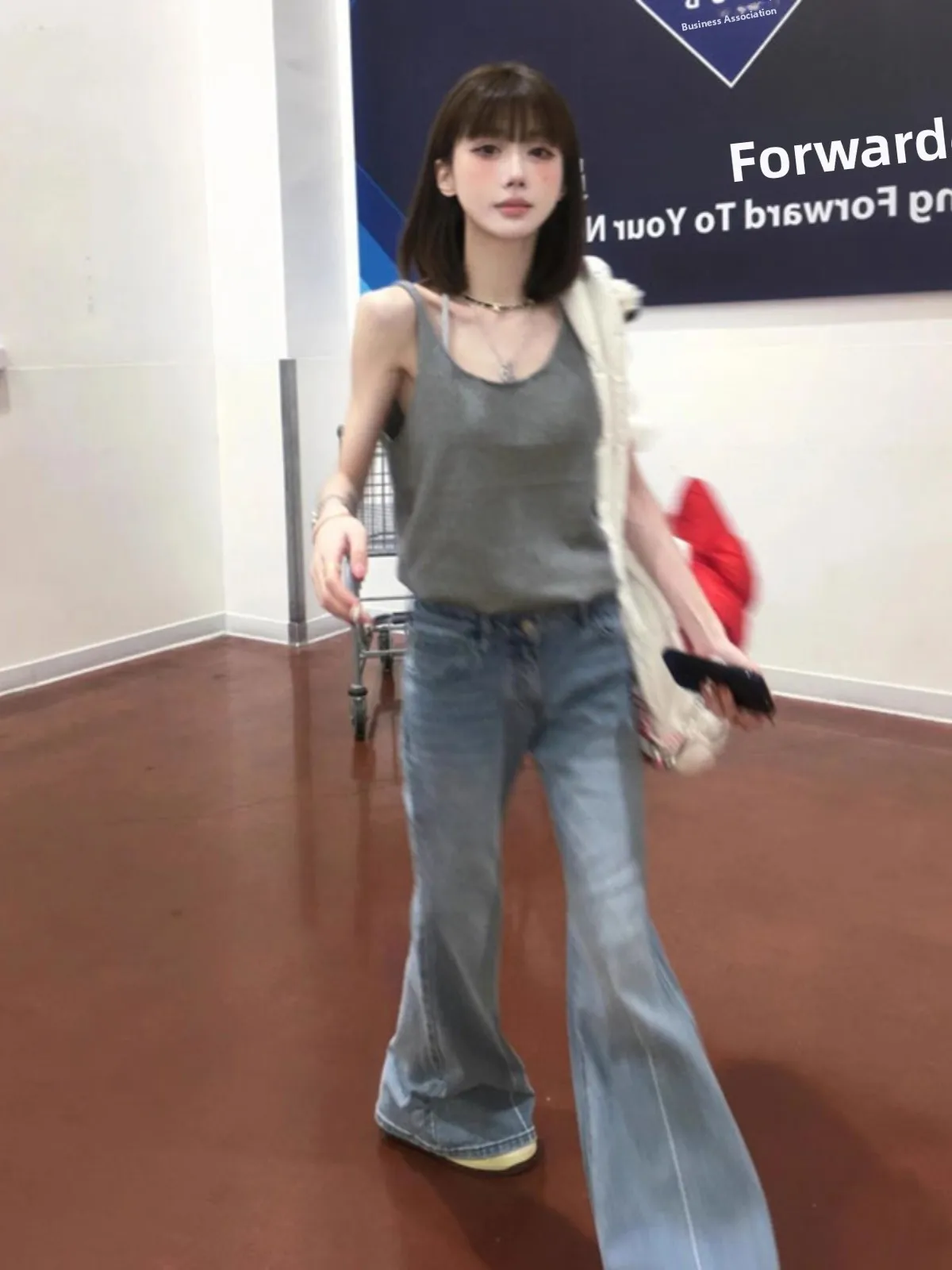 American Style Loose Knitted Strap Vest Women Summer Outdoor Wear Sexy Back Hollow out Sleeveless Top Backless Clothing
