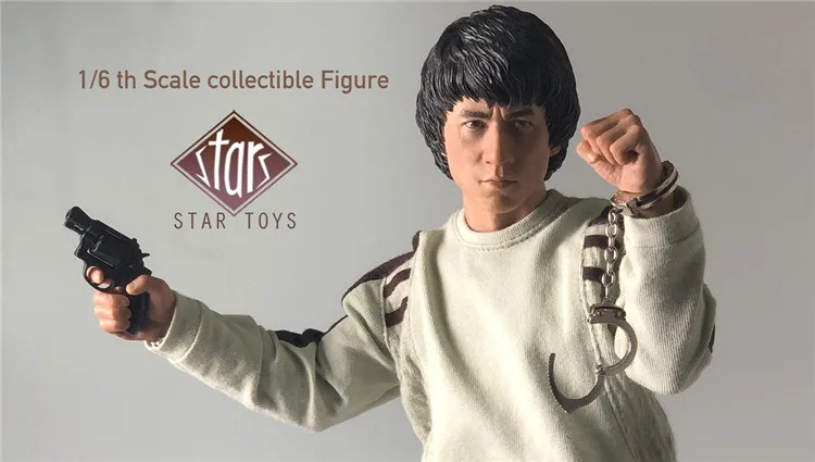 Leying 1/6 Jackie Chan Kopfskulptur – Handgemachte Actionfigur – Asiatische Kung-Fu-Figur – Ohne Körper – Für Fotografie & Modellbau