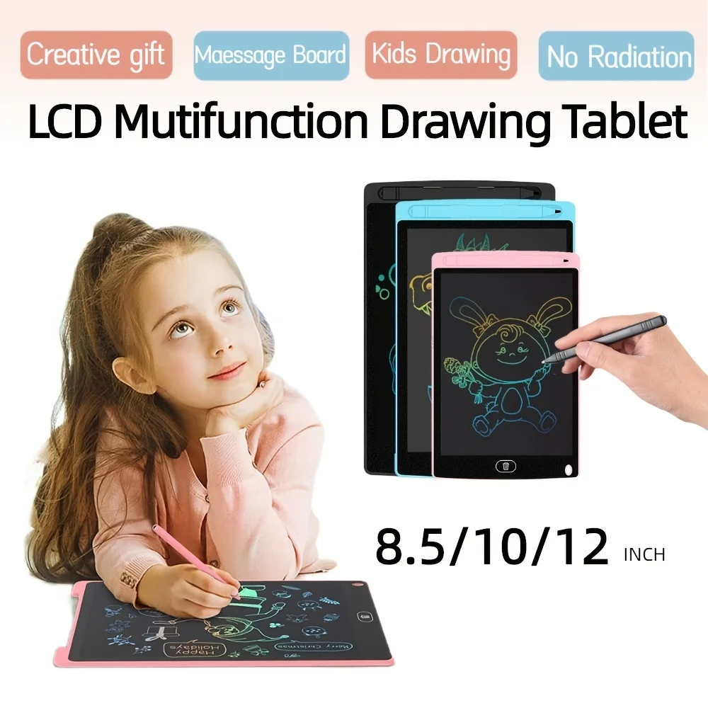 8.5/10/12-inch LCD Screen Drawing Board - Educational Painting and Writing Tablet for Kids - Fun Baby Toy for Boys and Girls Top