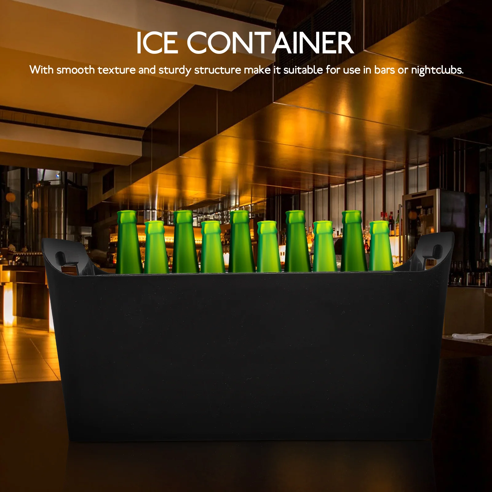 

Ice Ice Storage Bucket Plastic Portable Wine Cooler Bucket For Bar Ktv Hotel Party Beverage Chilling Storage